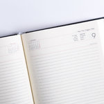 Agenda estilo clásico acolchada poli piel B5